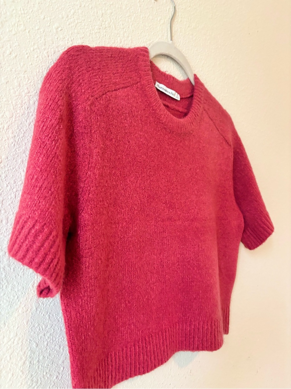 Abercrombie & Fitch Women's Short-Sleeve Crewneck Sweater, Size XS - Picture 3 of 8